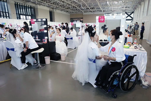 图为技能竞赛活动现场