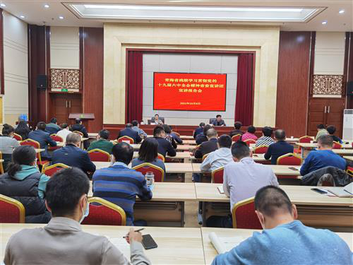 图为学习贯彻党的十九届六中全会精神省委宣讲团宣讲报告会现场