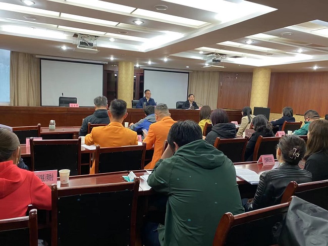 图为2022年省管助残社会组织述职述廉考评及工作研讨会现场