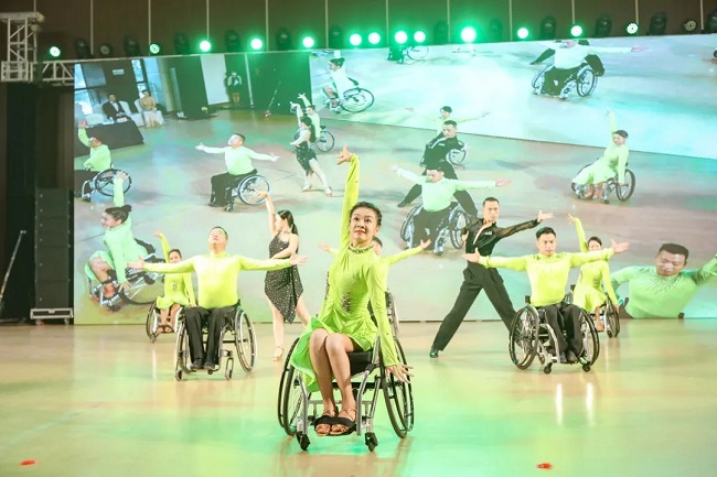图为残疾人健身周浙江主场活动