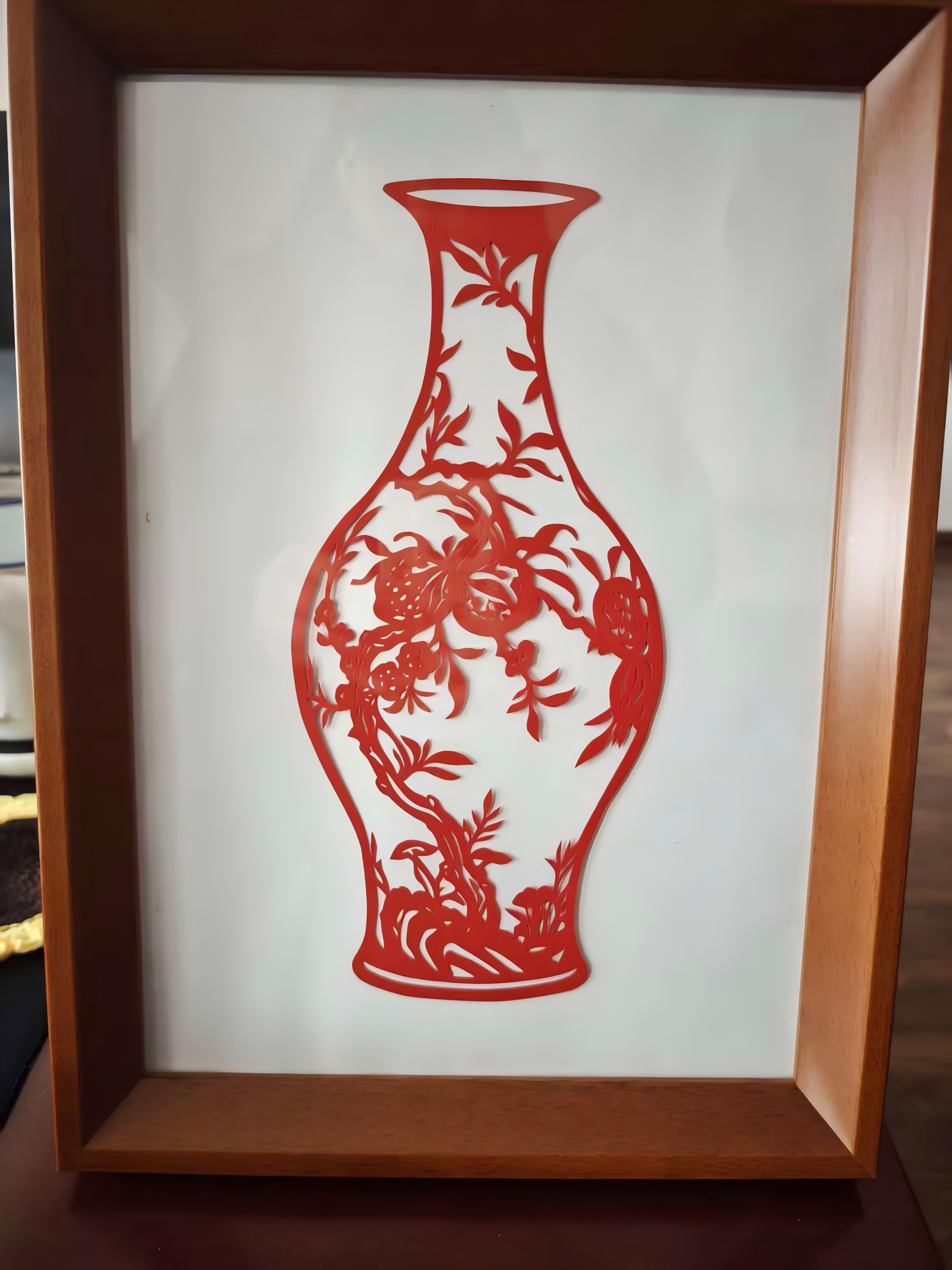 灵竹桃蝠剪纸摆件.jpg