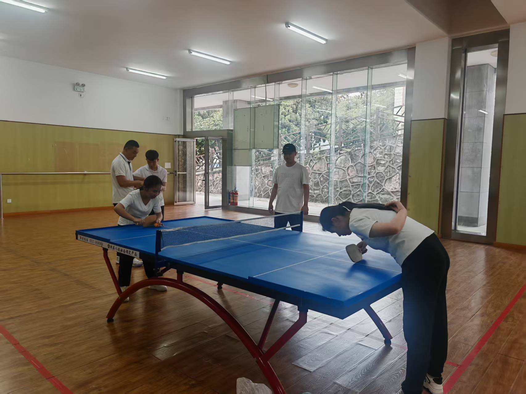 图为乒乓球项目现场