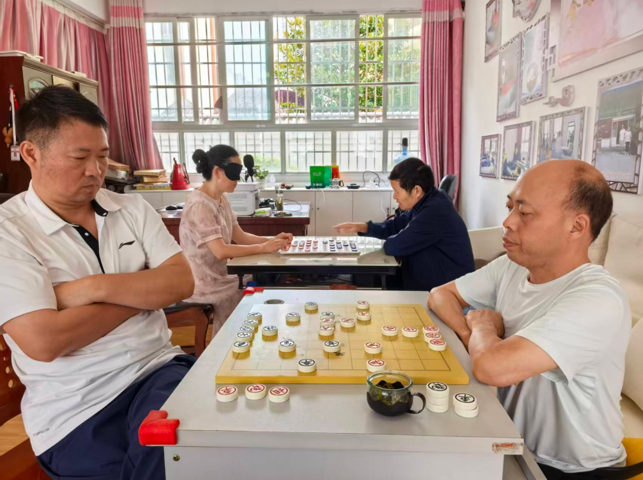 图为象棋项目对战训练