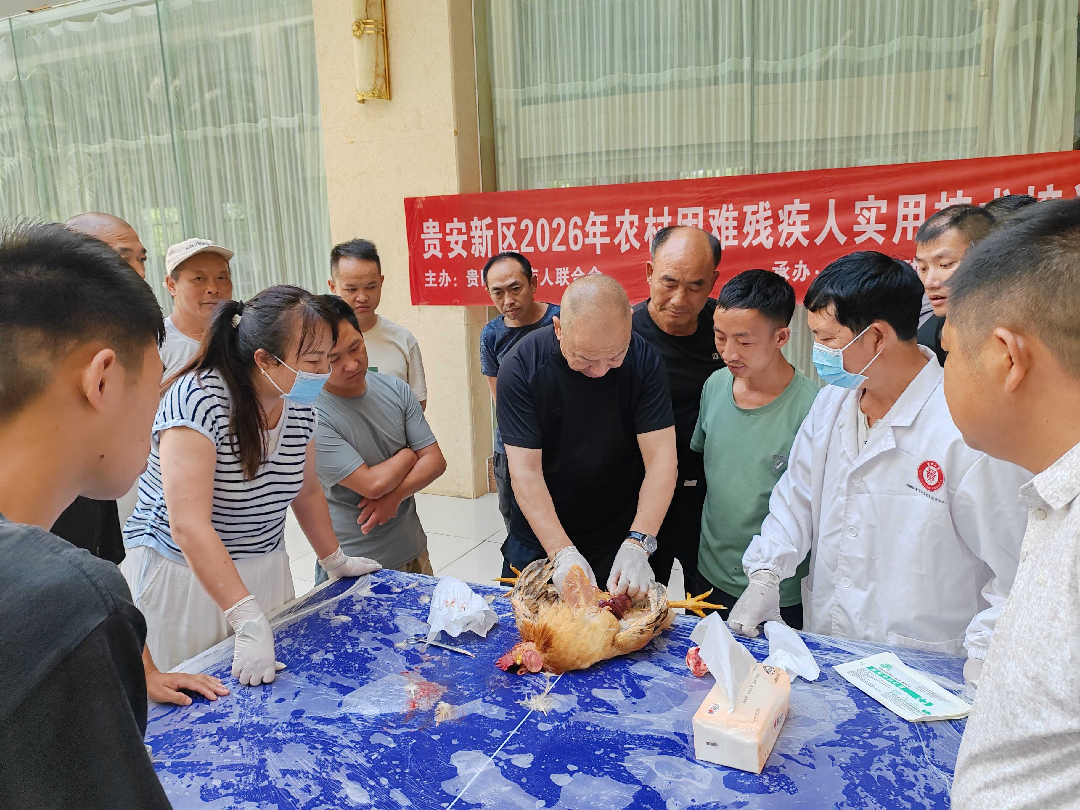 图为养殖培训现场