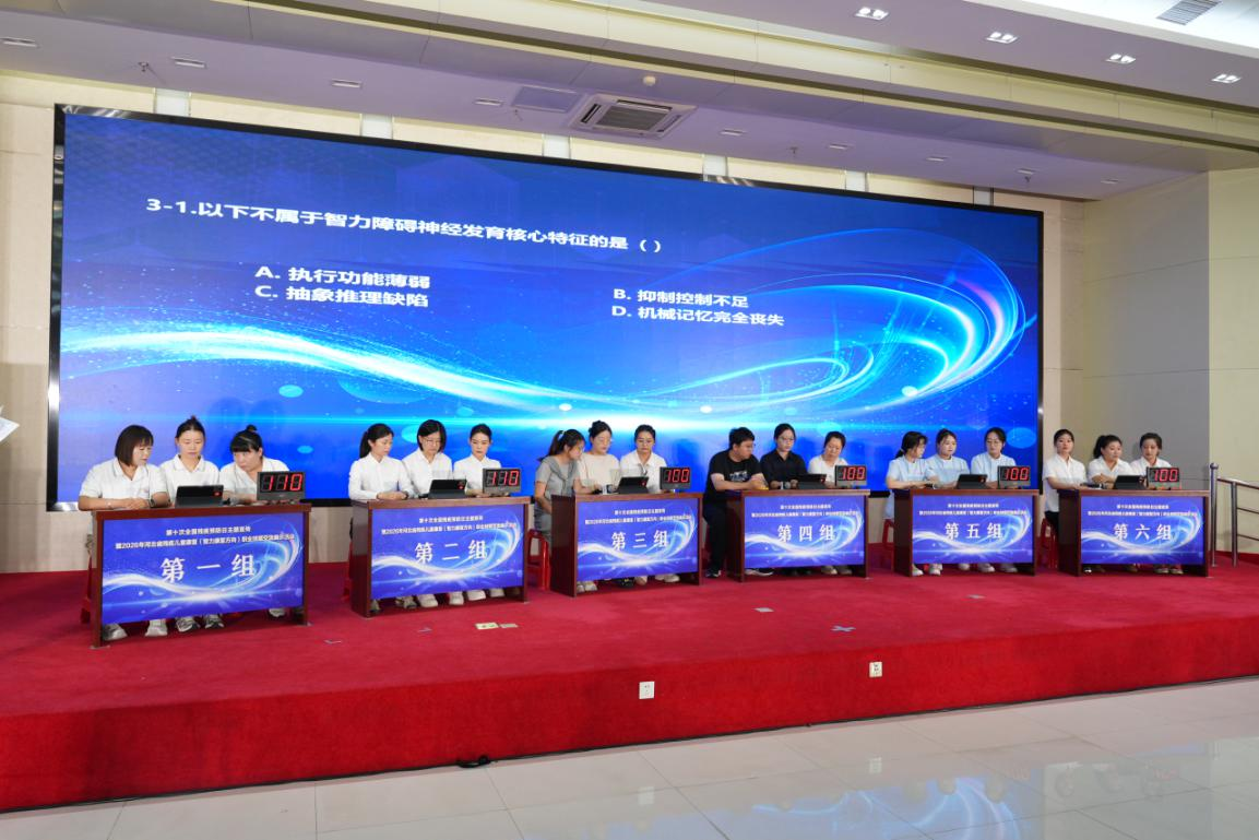 图为职业技能交流展示