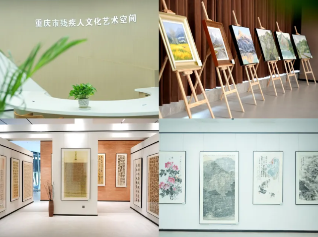 图为现场作品